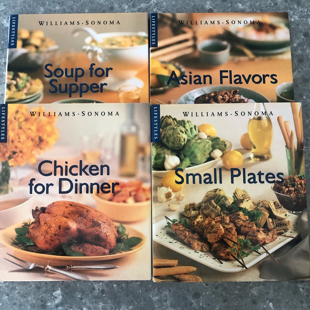 4 Willams Sonoma cook books